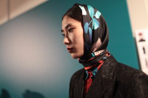 Backstage at MSGM RTW Fall 2017