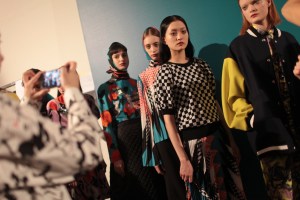 Backstage at MSGM RTW Fall 2017