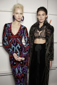 Backstage at Naeem Khan RTW Fall 2017