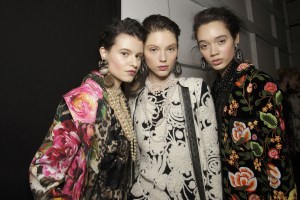 Backstage at Naeem Khan RTW Fall 2017