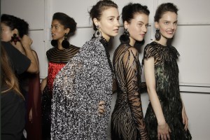 Backstage at Naeem Khan RTW Fall 2017