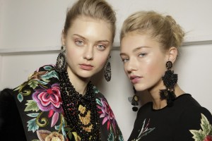 Backstage at Naeem Khan RTW Fall 2017