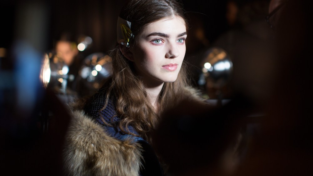Backstage at Narciso Rodriguez Fall 2017