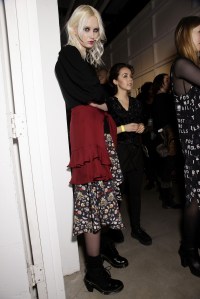 Backstage at Nicole Miller RTW Fall 2017