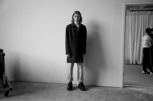 Backstage at Patrik Ervell Men's Fall 2017