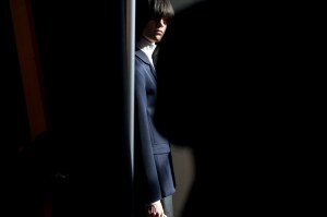 Backstage at Patrik Ervell Men's Fall 2017