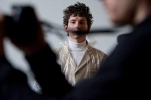 Backstage at Patrik Ervell Men's Fall 2017