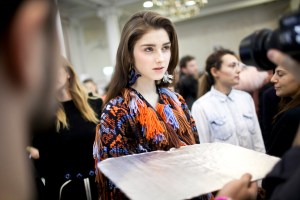 Backstage at Peter Pilotto RTW Fall 2017