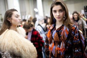 Backstage at Peter Pilotto RTW Fall 2017