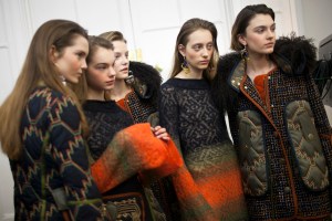 Backstage at Peter Pilotto RTW Fall 2017