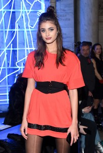 Taylor Hill Front Row and Party at Philipp Plein Fall 2017