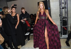 Paris Hilton Front Row and Party at Philipp Plein Fall 2017