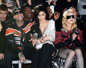 Tyga, Kylie Jenner and Madonna Front Row and Party at Philipp Plein Fall 2017