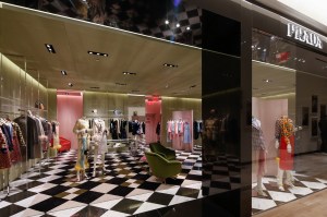 The Prada shop at Saks Fifth Avenue