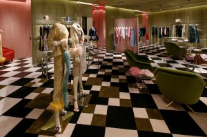 The Prada shop at Saks Fifth Avenue
