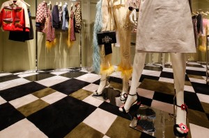 The Prada shop at Saks Fifth Avenue