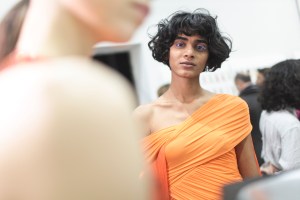 Backstage at Emilio Pucci RTW 2017