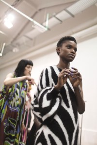 Backstage at Emilio Pucci RTW 2017