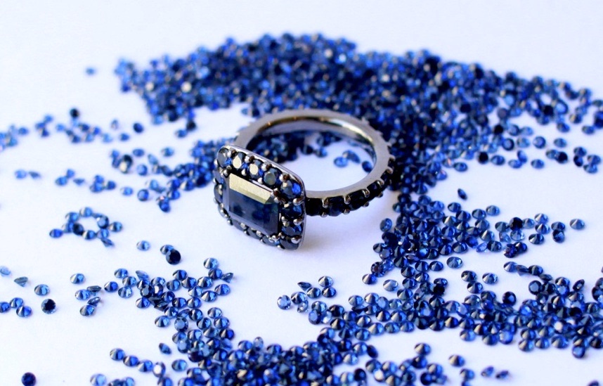 Reign Sapphires Hallmark engagement ring