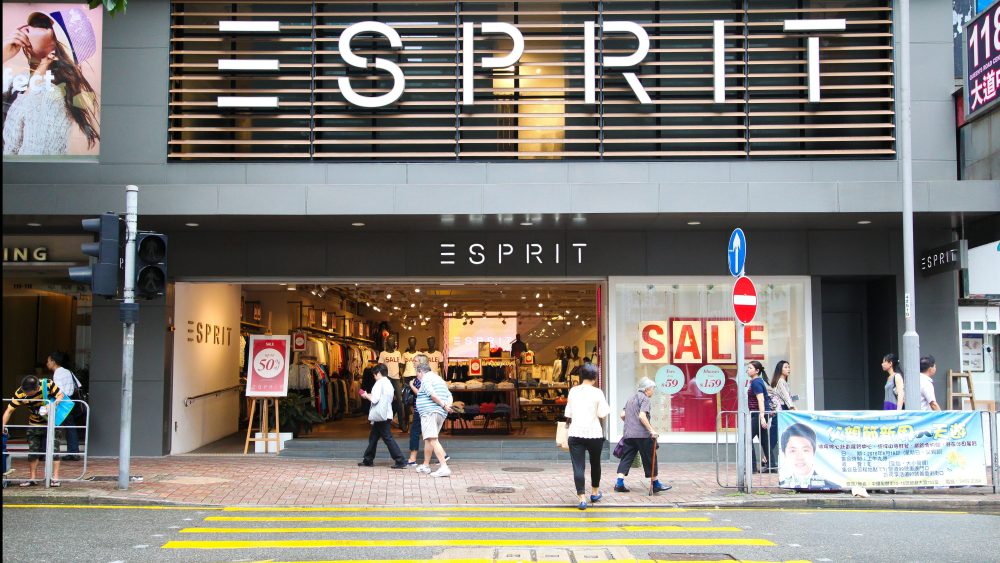An Esprit store in Hong Kong.