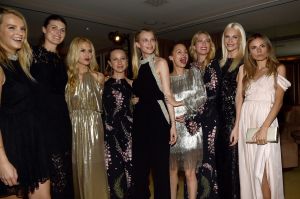Kelly Sawyer, Michelle Alves, Rachel Zoe, Jennifer Meyer, Sara Foster, Nicole Richie, Erin Foster, Poppy Delevigne, Erica Pelosini Rachel Zoe Fall 2017 Presentation Front Row