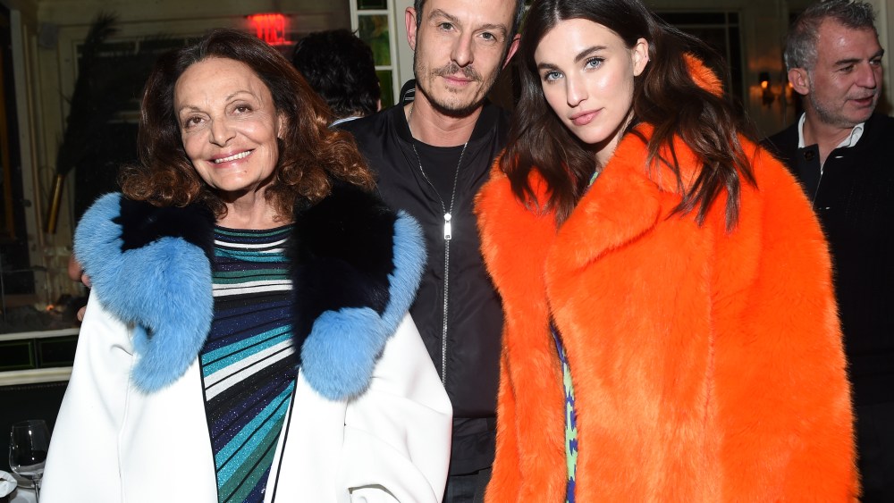 Diane von Furstenberg fall 17 dinner for Jonathan Saunders