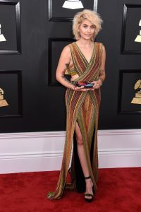 Paris Jackson in Balmain Grammy Awards Fashion 2017