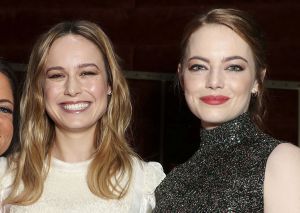 Brie Larson and Emma Stone Women in Film cocktail party
