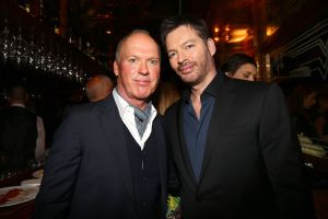 Michael Keaton and Harry Connick Jr.Chanel Charles Finch pre-Oscar dinner