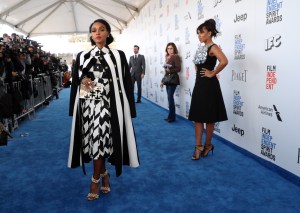 Janelle Monáe n Salvatore Ferragamo 32nd Film Independent Spirit Awards, Arrivals, Santa Monica, Los Angeles, USA - 25 Feb 2017