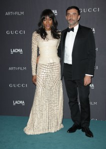 Naomi Campbell and Riccardo Tisci at the LACMA Art and Film Gala in 2015