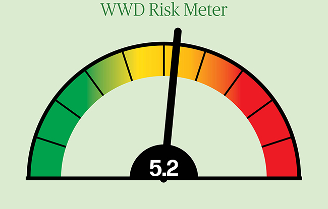 The WWD Risk Meter, a survey of experts, found significant risk building retail.