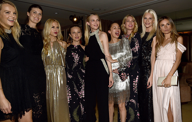 Kelly Sawyer, Michelle Alves, Rachel Zoe, Jennifer Meyer, Sara Foster, Nicole Richie, Erin Foster, Poppy Delevingne and Erica Pelosini.