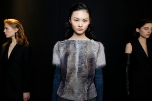 Backstage at Salvatore Ferragamo RTW Fall 2017