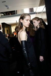 Backstage at Salvatore Ferragamo RTW Fall 2017