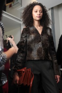 Backstage at Salvatore Ferragamo RTW Fall 2017