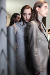 Backstage at Salvatore Ferragamo RTW Fall 2017
