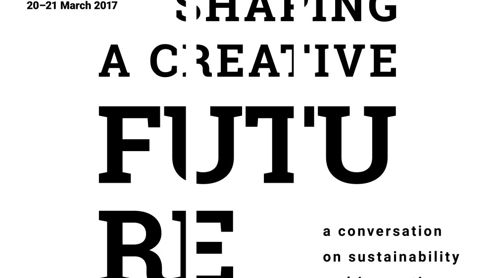 The "Shaping a Creative Future" poster