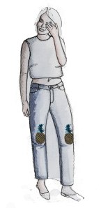 A sketch from Bad Denim