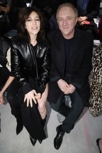 Charlotte Gainsbourg and Francois-Henri Pinault in the front rowSaint Laurent show, Autumn Winter 2017, Paris Fashion Week, France - 28 Feb 2017