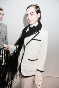Backstage at Thom Browne RTW Fall 2017