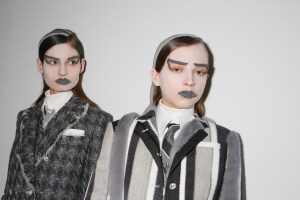 Backstage at Thom Browne RTW Fall 2017