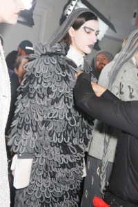 Backstage at Thom Browne RTW Fall 2017