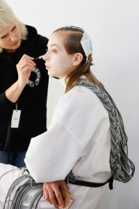 Backstage at Thom Browne RTW Fall 2017