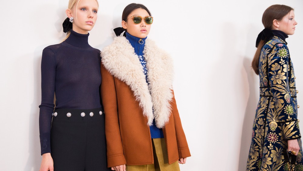 Backstage at Tory Burch RTW Fall 2017