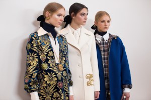 Backstage at Tory Burch RTW Fall 2017