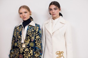 Backstage at Tory Burch RTW Fall 2017