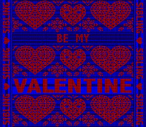 Valentine's Day cards sibling