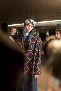 Backstage at Versace RTW Fall 2017