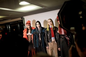 Backstage at Versace RTW Fall 2017